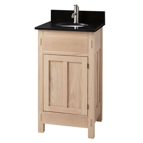 They're equally suited to half baths and small bathrooms in granny flats, or anywhere else you might need to optimize your space and use it as efficiently as possible. 19" Unfinished Mission Hardwood Vanity for Undermount Sink ...