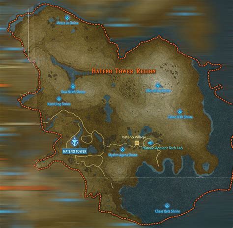 Complete Map Of Shrines Botw