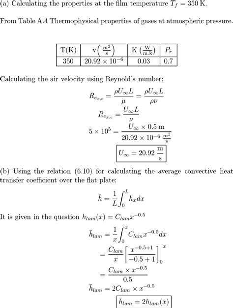 Fundamentals Of Heat And Mass Transfer 9780470501979 Exercise 18 Quizlet