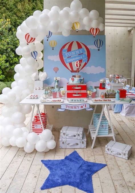 Primary Colors Hot Air Balloon Birthday Party Diy Hot