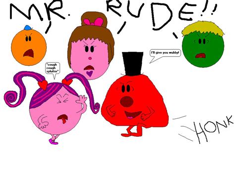 Mr Rude Disgusts Little Miss Wubby By 2funny89 On Deviantart