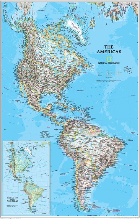 Political Map Of The Americas