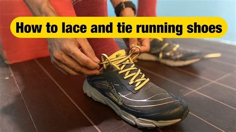 How To Tie The Runners Knot Shoe Lace Tie Up Trick For A Runners