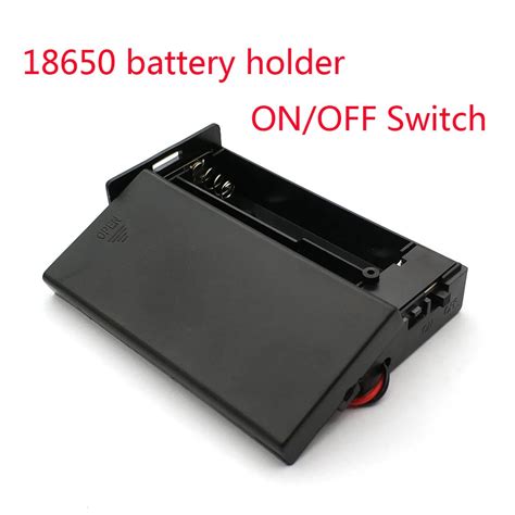 New Black Plastic 18650 Battery Storage Case 37v For 2x18650 Batteries