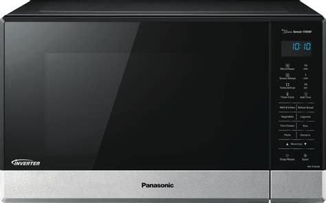 Panasonic 32l Inverter Sensor Microwave Black And Stainless Steel Nn