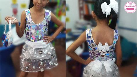 Faciles Vestidos De Reciclaje De Bolsas Para Niñas Hay Niños