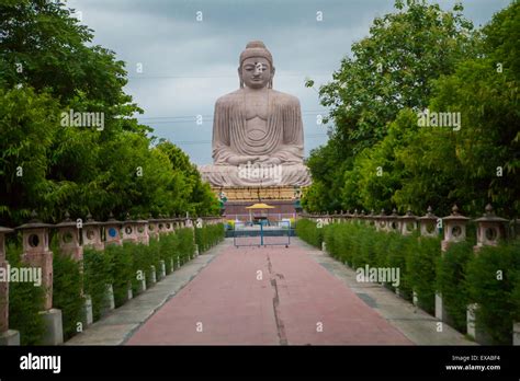 Giant Buddha Statue Of Bodh Gaya India Stock Photo Alamy