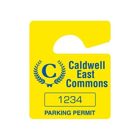 Custom Static Cling Parking Permit 2 X 2 Package Of 100 Hd Supply