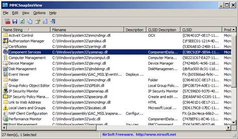 Mmcsnapinsview Displays The Details Of Mmc Snap Ins Installed On Your