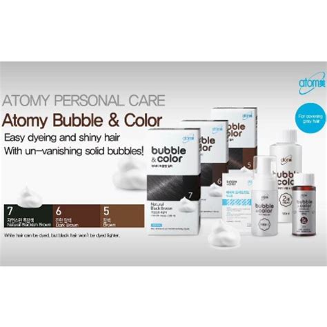 Ready Stock Atomy Korea Bubble And Color Hair Dyes Shopee Malaysia