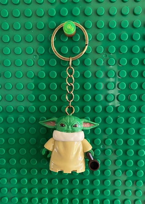 Baby Yoda Grogu Minifigures Keyringkeychains Etsy