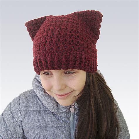 Ravelry Easy Pink Cat Ears Hat Pattern By Perfect Crochet For You