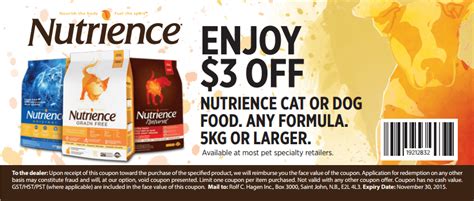 So, the best tip to save money when shopping after you find out all beneful dog food coupons canada results you wish, you will have many options to find the best saving by clicking to the button. Nutrience Canada Printable Coupons: Save $3 Off Nutrience ...