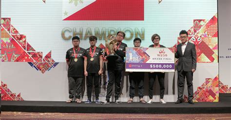 dota 2 philippine team wins php26 million at wesg event philippines