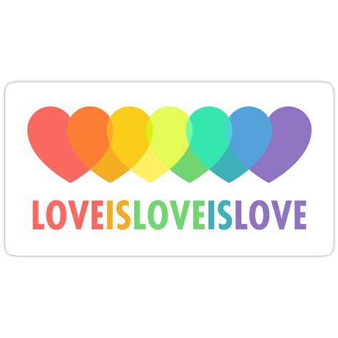 Love Is Love Is Love Stickers By Ryan Achtman Redbubble