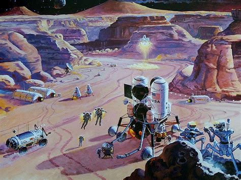 Another Busy Day Illustration Robert Mccall Space Art Space Art