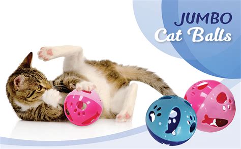 Pets First Large Size Cat Ball With Bell Toy For Cats Kittens And Other