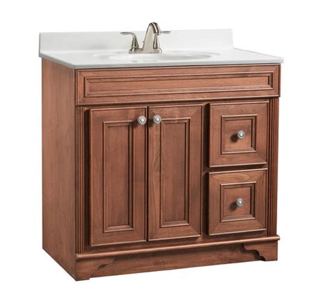 Consider your current 24 inch bathroom vanity now, or if your bathroom is completely gutted, consider how it was. Briarwood Highland 36"W x 21"D Bathroom Vanity Cabinet at Menards®