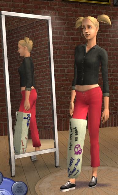 Mod The Sims Right Leg Plaster Watch Them Limp All Ages Both Sexes