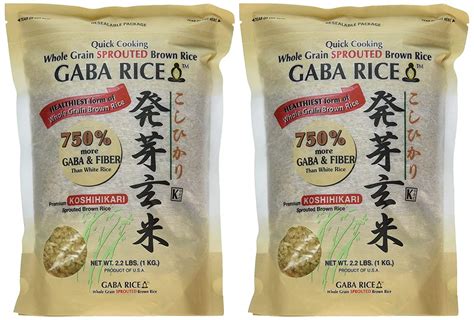 Koshihikari Premium Sprouted Brown Gaba Rice 22 Pound Pack Of 4