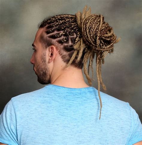 60 Brilliant Braided Buns For Men Double The Style 2021