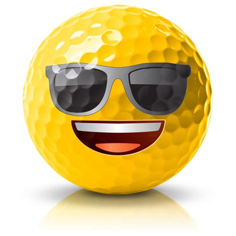 Emoji Official Novelty Fun Golf Balls Pack Of 12 Uk