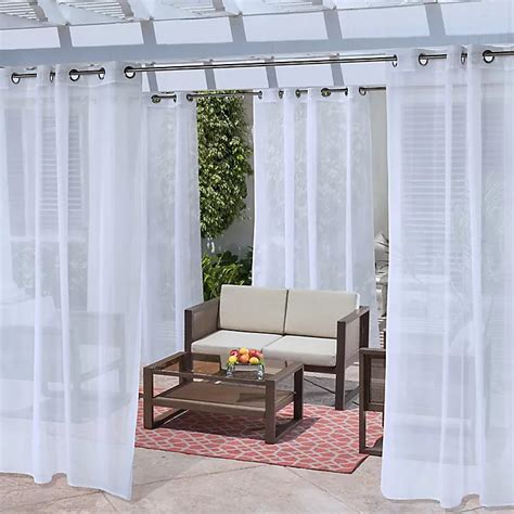 No Seem Grommet Indooroutdoor Window Curtain Panel Single Bed