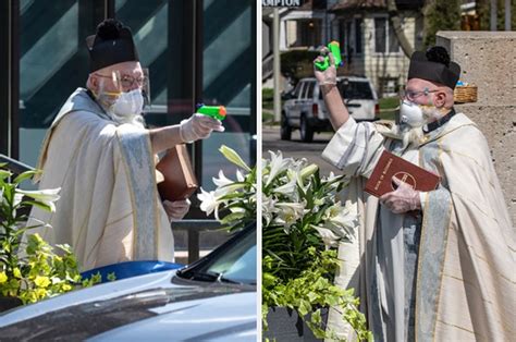 Detroit Priest Uses Squirt Gun With Holy Water To Bless Churchgoers