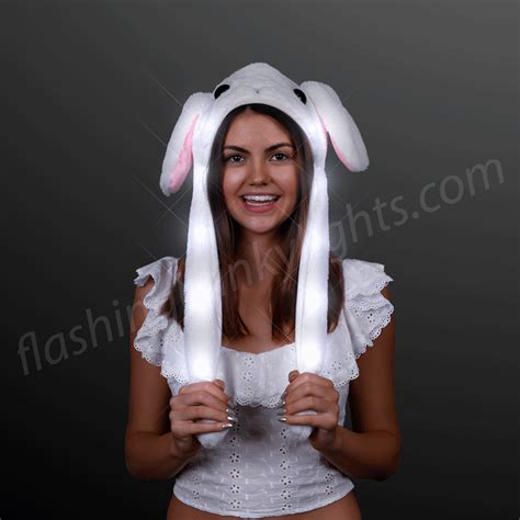 Led Bunny Ear Headband Flashing Sequins Rabbit Ear Hair Heardwear For