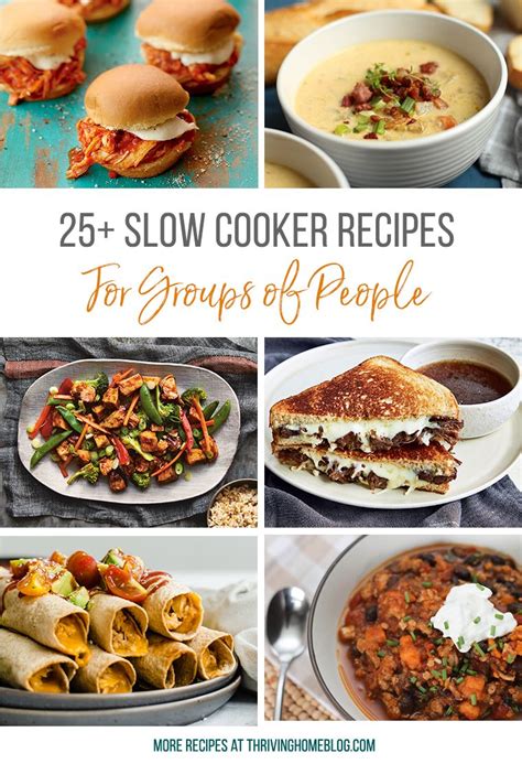 20 delicious crockpot meals for a crowd