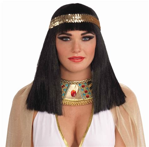 black cleopatra adult costume wig with headband walmart canada