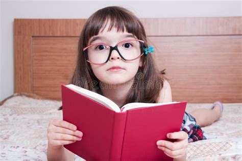 Girl Reading A Book At Home Stock Image Image Of Growth Female