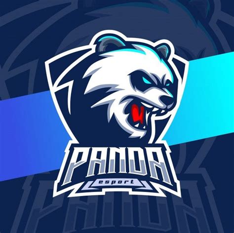 Panda Mascot Esport Logo Design Premium Premium Vector Freepik