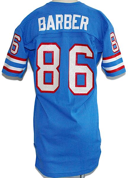 Lot Detail Circa 1979 Mike Barber Houston Oilers Game Used Home Jersey