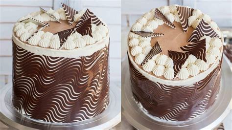 Ganache is also great for cupcake decoration. Chocolate Cake Wrap & Decorations - YouTube