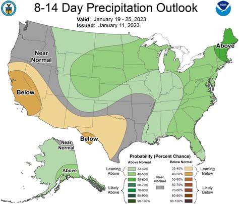 Nws Sacramento On Twitter Heres The New 8 To 14 Day Precipitation Outlook Valid For January