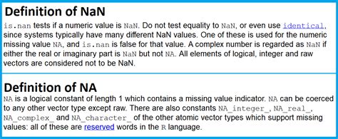 Nan In R Explained Example Code Isnan Function Replace And Remove