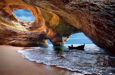 The World Most Beautiful Places Benagil Sea Cave Algarve Portugal