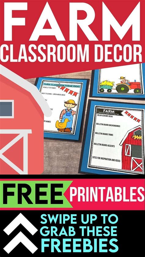 Free Farm Classroom Decor Free Printable Planner To Organize Theme
