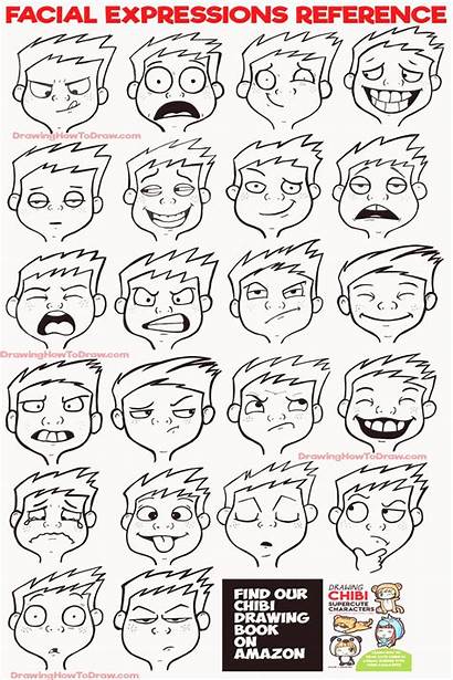 Cartoon Drawing Expressions Reference Facial Faces Silly