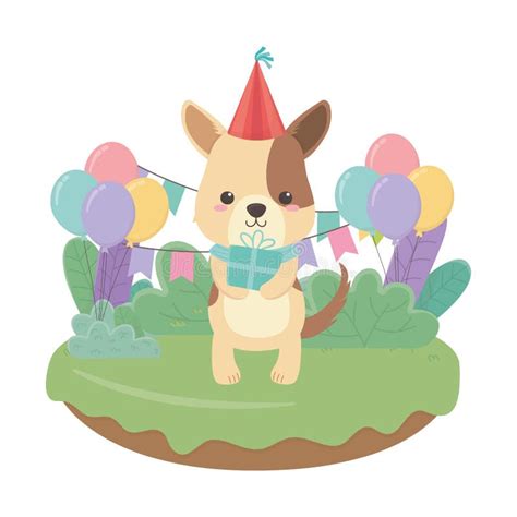 Happy Birthday Cartoon Dog Stock Illustrations 3101 Happy Birthday
