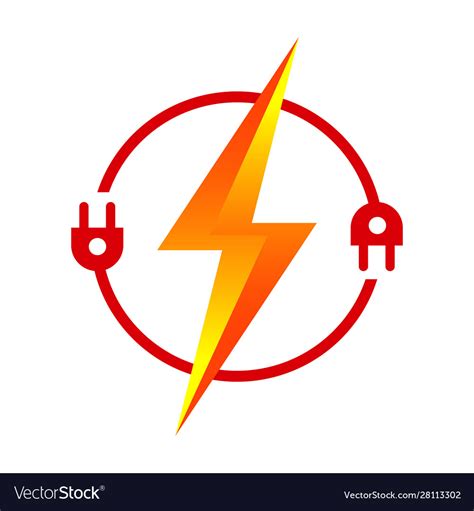 Electricity Logo Electric Logo And Icon Design Vector Image