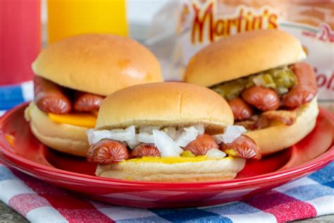 Hot Dog Sliders Two Ways Martins Famous Potato Rolls And Bread