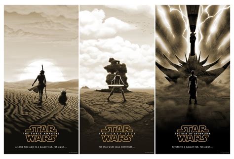 Star Wars Sequel Trilogy Prints From Bottleneck Gallery Put Rey In The