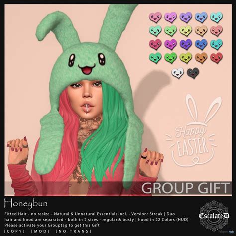 A Girl With Green Hair And Bunny Ears