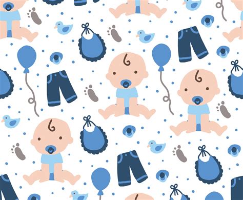 Baby Boy Pattern Vector Art And Graphics
