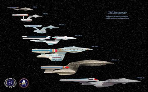 Iconic Star Trek Ships USS Enterprise NCC 1701 A And Excelsior NX 2000