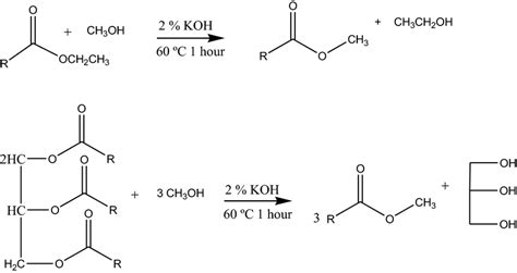 Transesterification Of Standard Ethyl Oleate To Methyl Oleate And That