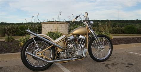 This hard tail chopper used to be owned by henk bouwels, weert, the netherlands. 1955 Harley Davidson Panhead Chopper