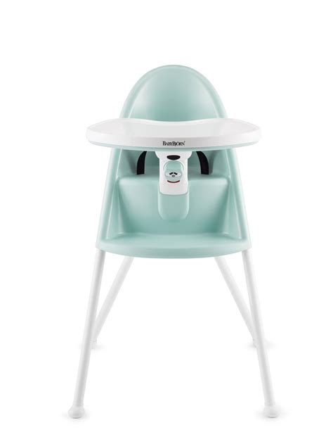 The high chair's tray can be opened and acts as a lock when closed. BabyBjorn High Chair (Light Green) | Buy online at The Nile